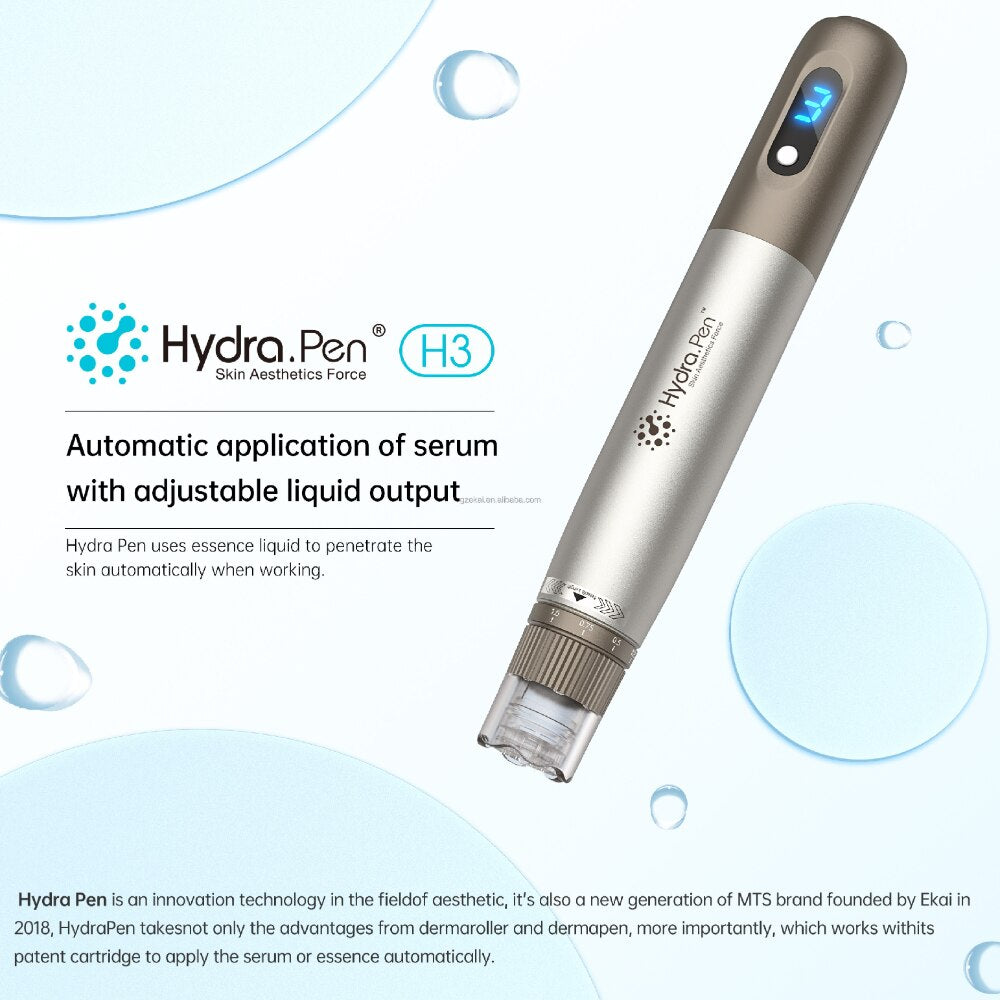 Latest Hydrapen Lquid Injector For Skin Rejuvenation Skin Care Home Use Device Micronneedle Beauty Tools