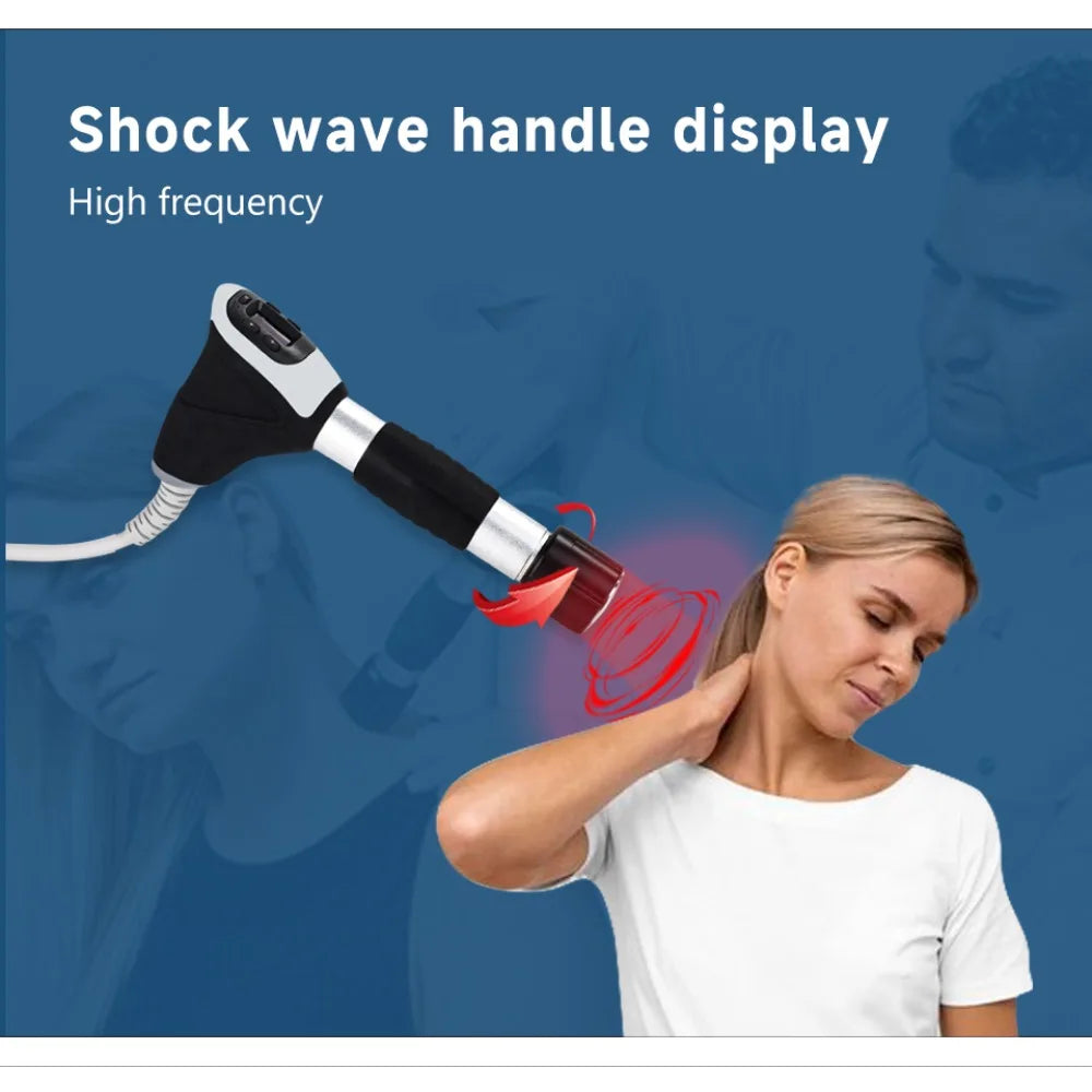 New Physiotherapy Equipment Vibration&Shockwave 2in1 Therapy Focused Shockwave Ultrawave Physiotherapy Machine