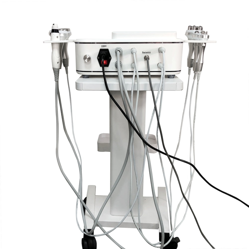 Portable Radio Frequency 6 in 1 Vacuum Vibration RF 40K Ultrasound Body Slimming Fat Reduce