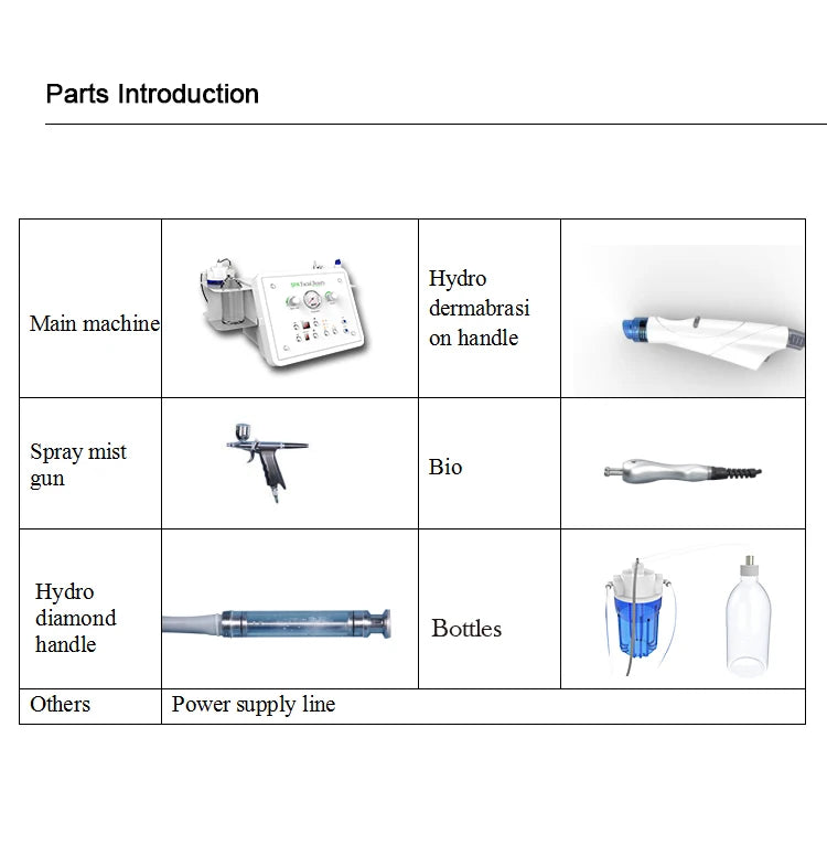 Multifunction Portable Diamond Dermabrasion Machine with Spray Function Bio Facial Jet Peel Bio Water Oxygen Skin Care Machine
