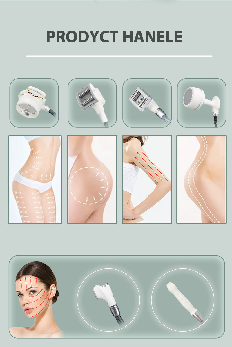 6 handles vacuum roller whole body slimming machine