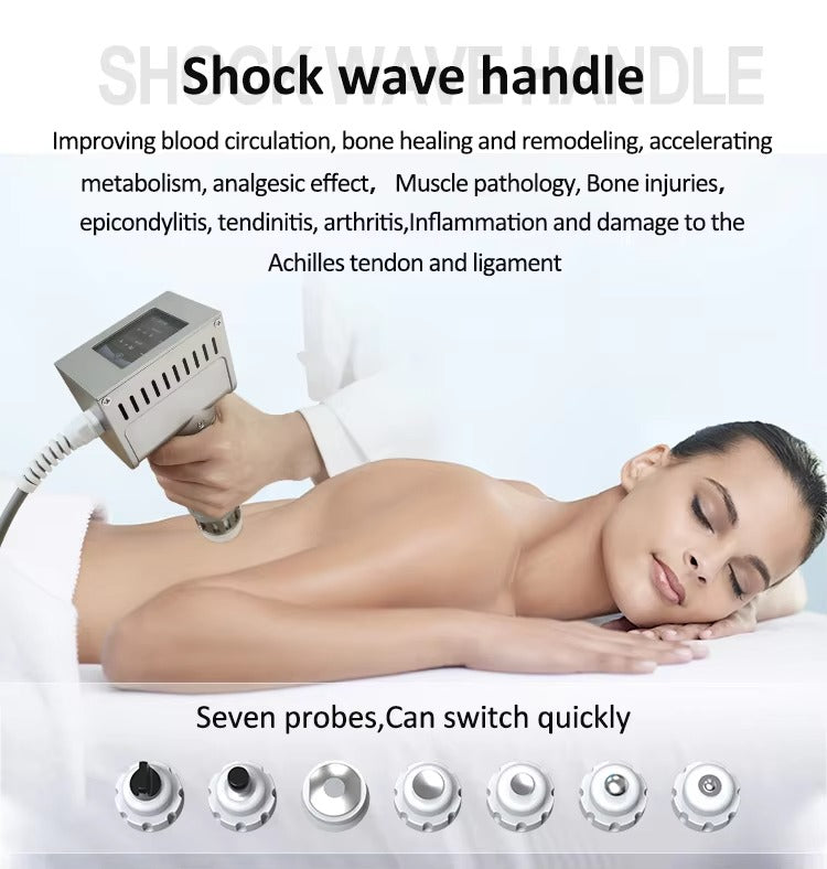 2 in 1 Eswt Cet Ret Pain Relief Shockwave Therapy Tecar Wave Therapy Radial Shcokwave Machine for Body&Face Lose Weight Salonuse