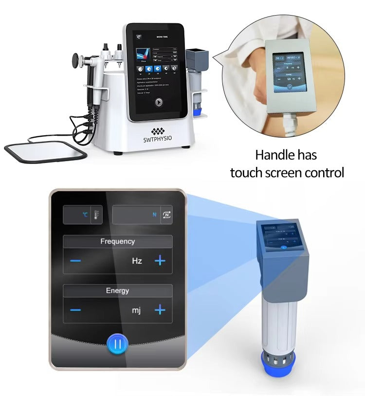2 in 1 Eswt Cet Ret Pain Relief Shockwave Therapy Tecar Wave Therapy Radial Shcokwave Machine for Body&Face Lose Weight Salonuse