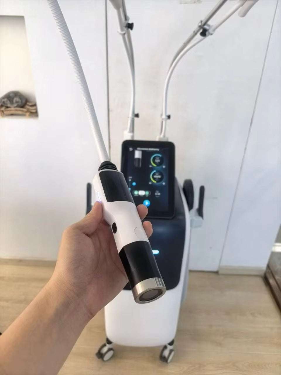 2 In 1 onda pro 2.45GHZ coolwave fat reduce skin tighten with hiemt muscle stimulation slimming beauty machine