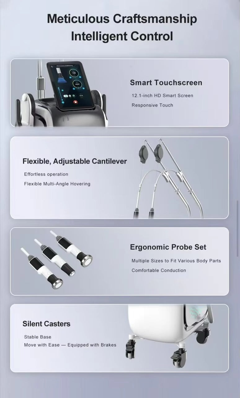 2 In 1 onda pro 2.45GHZ coolwave fat reduce skin tighten with hiemt muscle stimulation slimming beauty machine