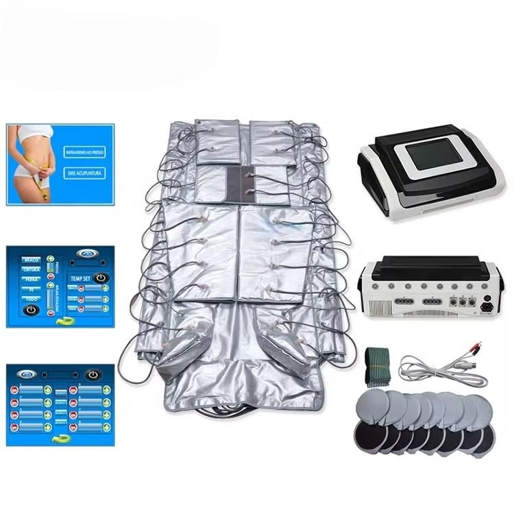 Air Pressure Massage Infrared Heating Body Slimming Full Body Conjoined Negative Body Shaper Massage Device Free Shipping