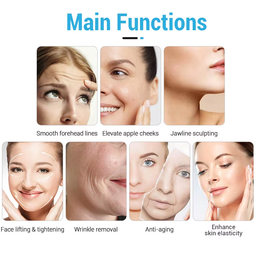 EMRF High Intensity Ems Face Muscle Stimulation Sculpting Wrinkle Removal Skin Lifting Massager Electrode Ems-Rf Face Device