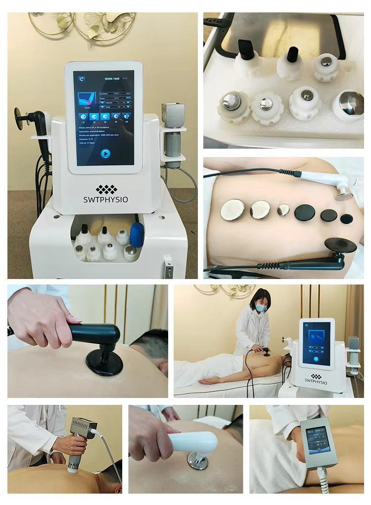 2 in 1 Eswt Cet Ret Pain Relief Shockwave Therapy Tecar Wave Therapy Radial Shcokwave Machine for Body&Face Lose Weight Salonuse