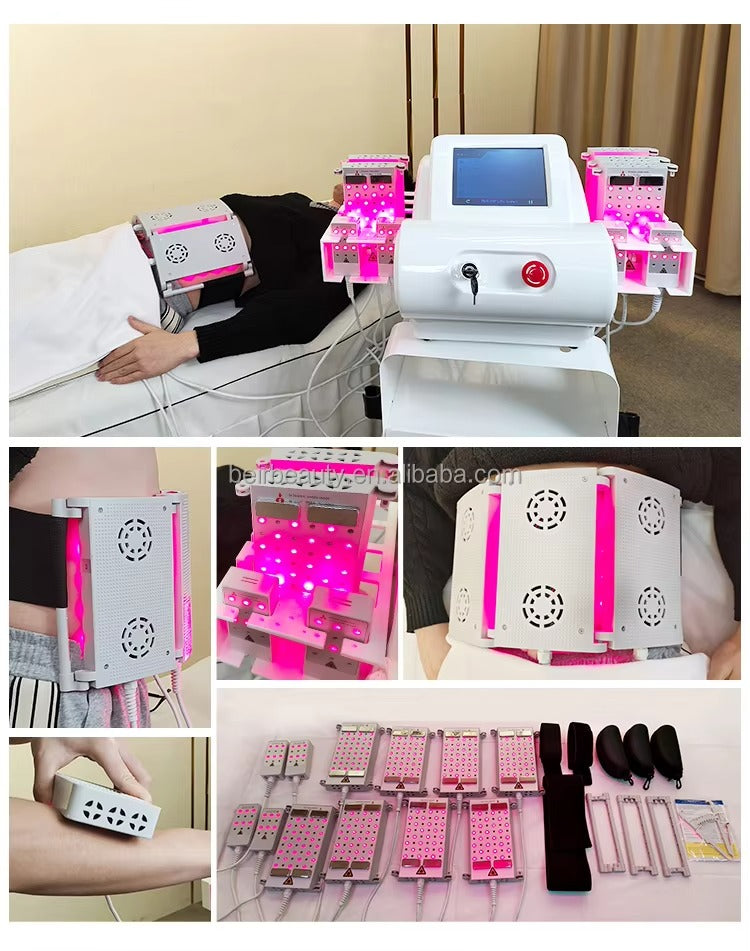 6D Lipolaser Technology Combined with EMS for Non-Invasive Body Contouring and Cellulite Reduction Slimming Machine