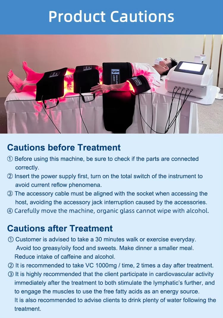 Laser Lipo Red Light 5D Light System for Weight Loss 650nm 940nm Slimming Fat Reducing Pain Relieve Physiotherapy Machine