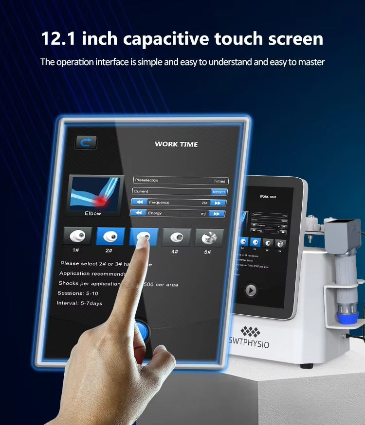 2 in 1 Eswt Cet Ret Pain Relief Shockwave Therapy Tecar Wave Therapy Radial Shcokwave Machine for Body&Face Lose Weight Salonuse