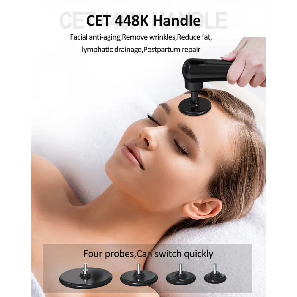 2 in 1 Eswt Cet Ret Pain Relief Shockwave Therapy Tecar Wave Therapy Radial Shcokwave Machine for Body&Face Lose Weight Salonuse