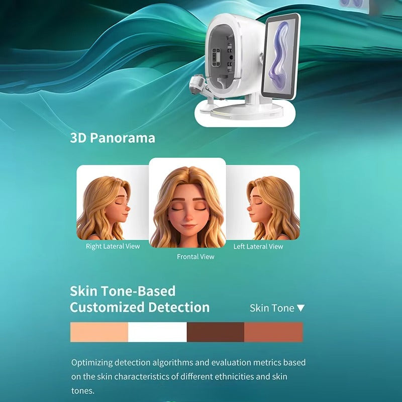 Skin and Hair Analyzers Professional 3D Skin Scanner Magic Mirror Facial Analyzer Portable Face Monitor Skin Care Detector