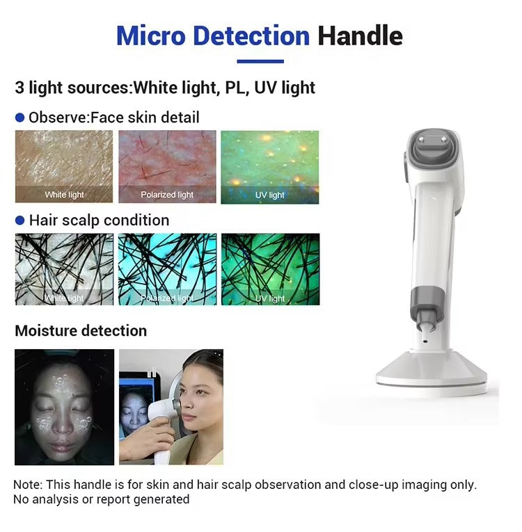 Skin and Hair Analyzers Professional 3D Skin Scanner Magic Mirror Facial Analyzer Portable Face Monitor Skin Care Detector