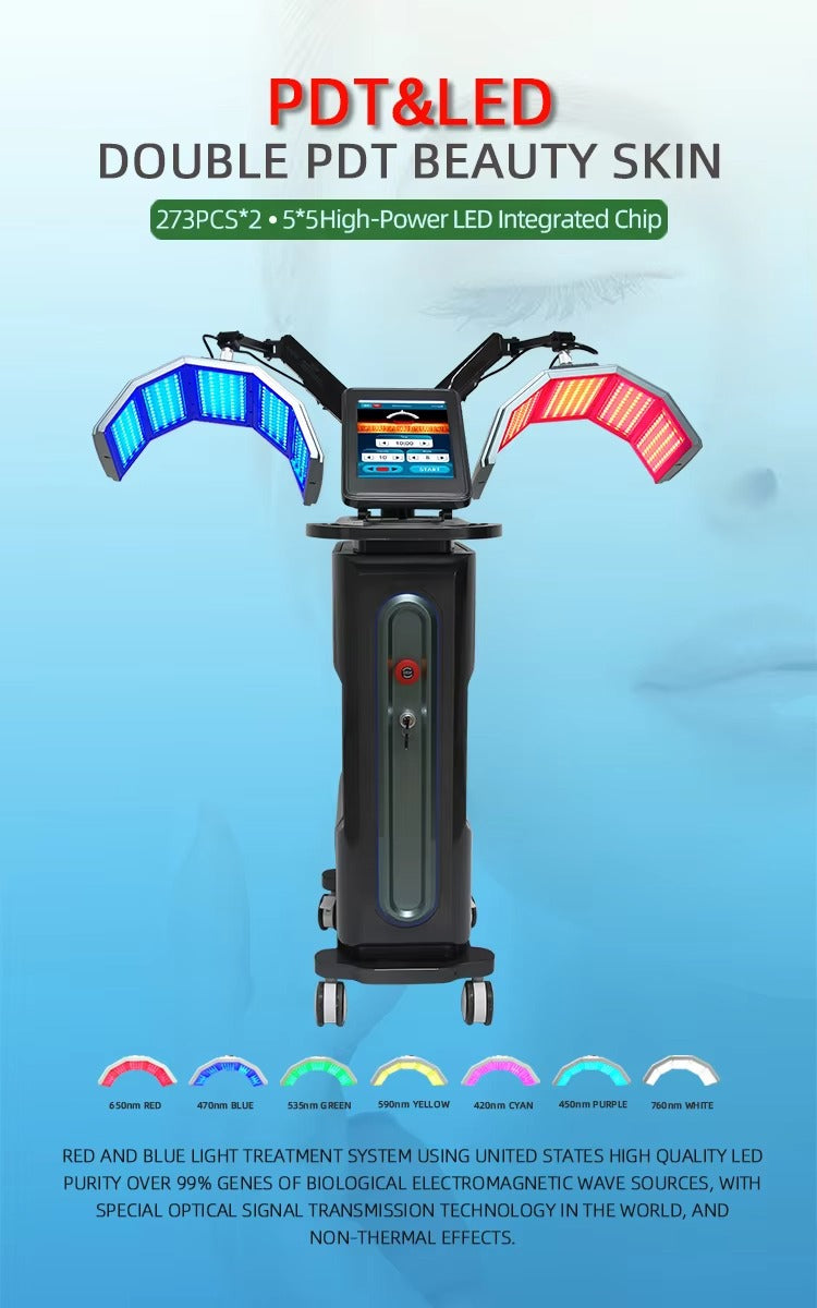 7 Colors Pdt Led Skin Care Beauty Machine With 273*2 High -Power Intedrated Chip