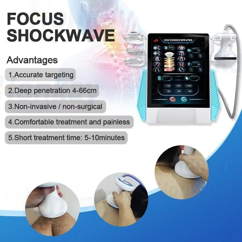 2025 FSWT Foco Focal Fisioterapia con Ondas de Choque Extracorpóreas Alivio del Dolor Terapia con Ondas de Choque Focalizadas de Baja Intensidad Liswt para el Pene