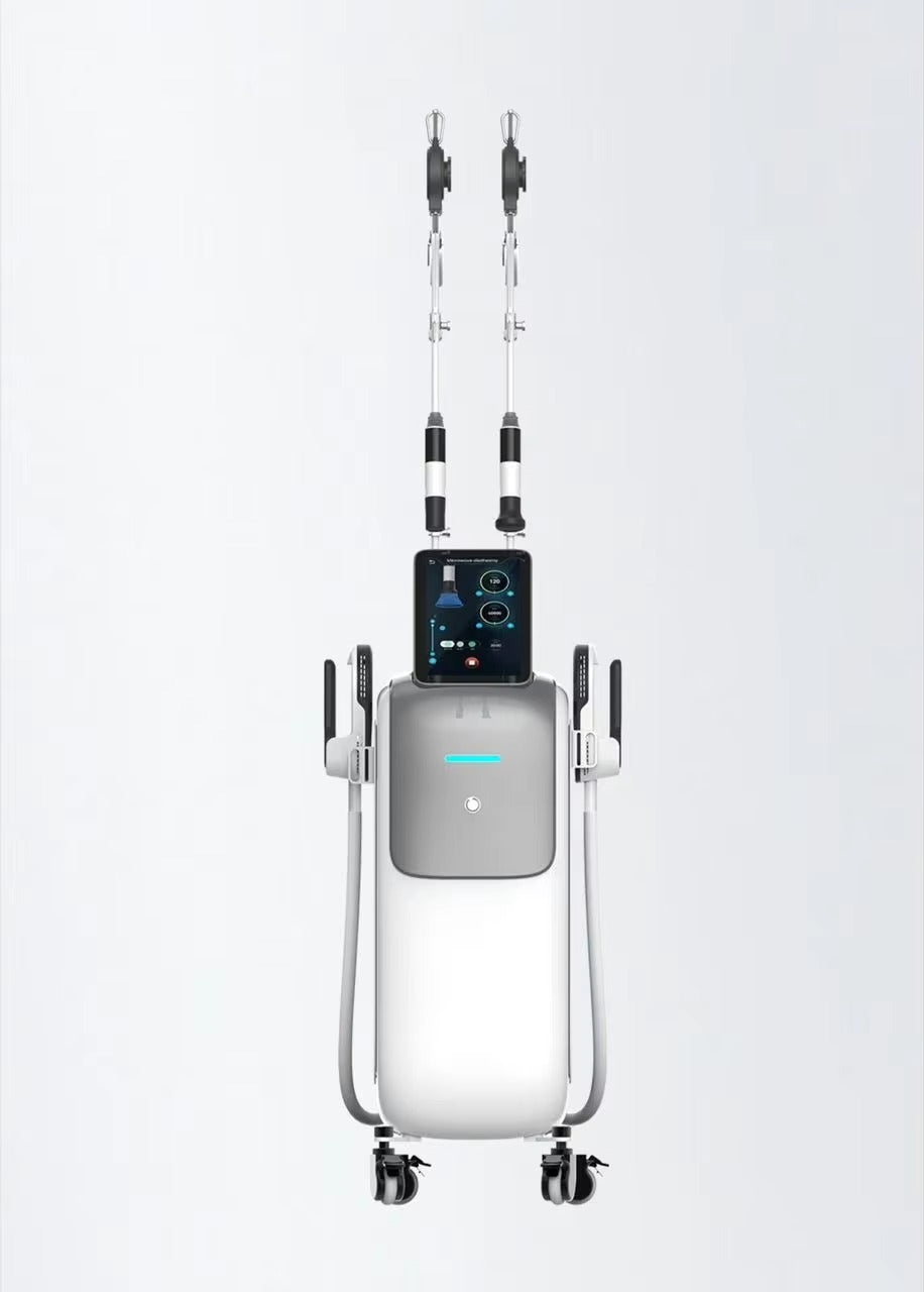 2 In 1 onda pro 2.45GHZ coolwave fat reduce skin tighten with hiemt muscle stimulation slimming beauty machine