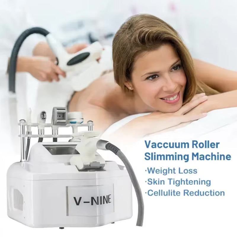 Portable 5 in1 Fat Reduction Skin Tightening 40K Cavitation Vacuum Roller-RF Vela Body Sculpting Slimming Shape Machine