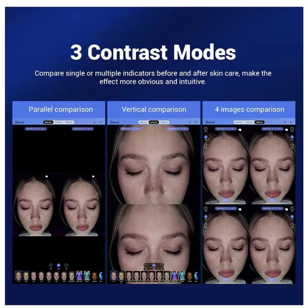 Skin and Hair Analyzers Professional 3D Skin Scanner Magic Mirror Facial Analyzer Portable Face Monitor Skin Care Detector