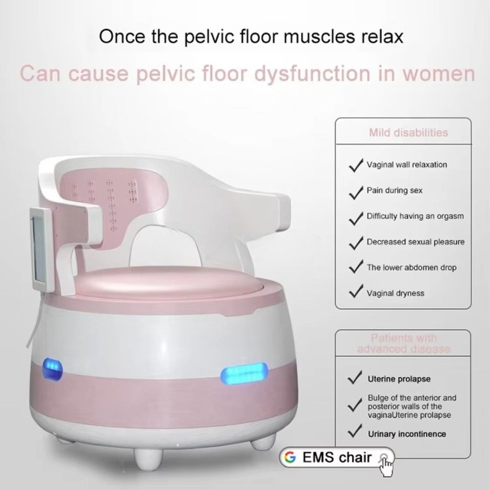 EMS Pelvic Floor Repair Chair Postpartum Repair Exercise Chair Pelvic Muscle Trainer Kegel Pelvic Floor Exerciser