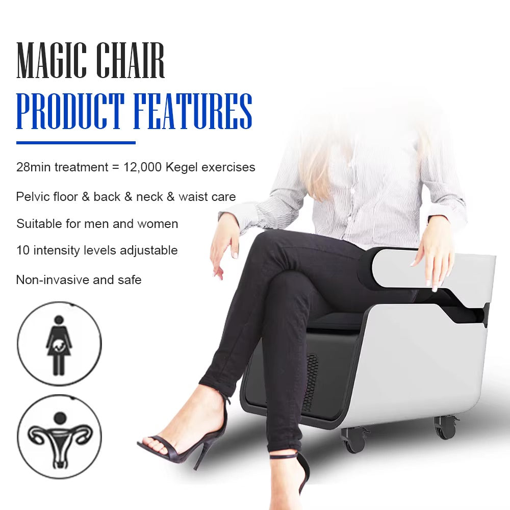 2 in1 Private Physiotherapy Chair Ems Pelvic Floor Chair Muscle Stimulation Machine Ems for Hip and Vibration Massage for Back