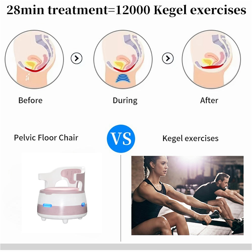 EMS Pelvic Floor Repair Chair Postpartum Repair Exercise Chair Pelvic Muscle Trainer Kegel Pelvic Floor Exerciser