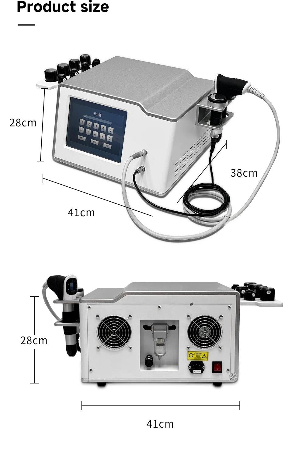 New Physiotherapy Equipment Vibration&Shockwave 2in1 Therapy  Focused Shockwave Ultrawave Physiotherapy Machine