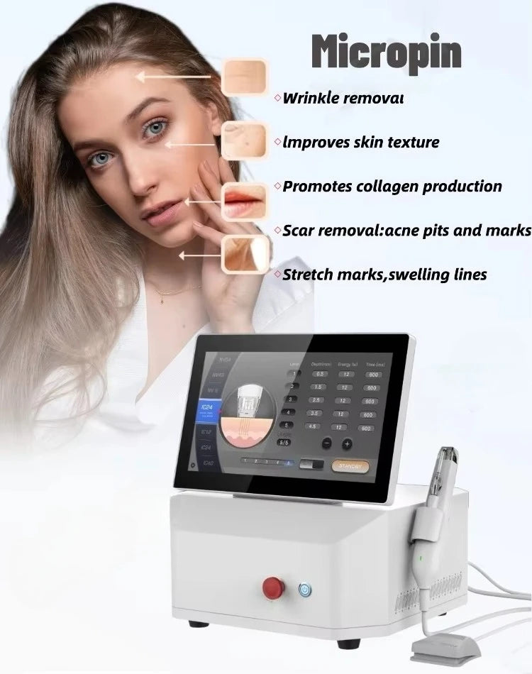 Top-Quality  Thermal Vacuum Micropin Device for Skin Tightening & Face Lifting Facial Wrinkle Removal Machine