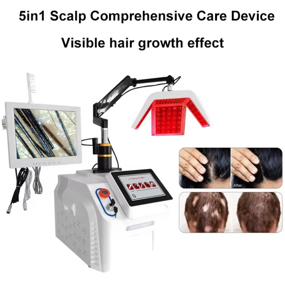 Scalp Massage Devices Oxygen Jet Deep Penetration Anti Hair Loss Spa Hair Oxygen Therapy Growth Machine