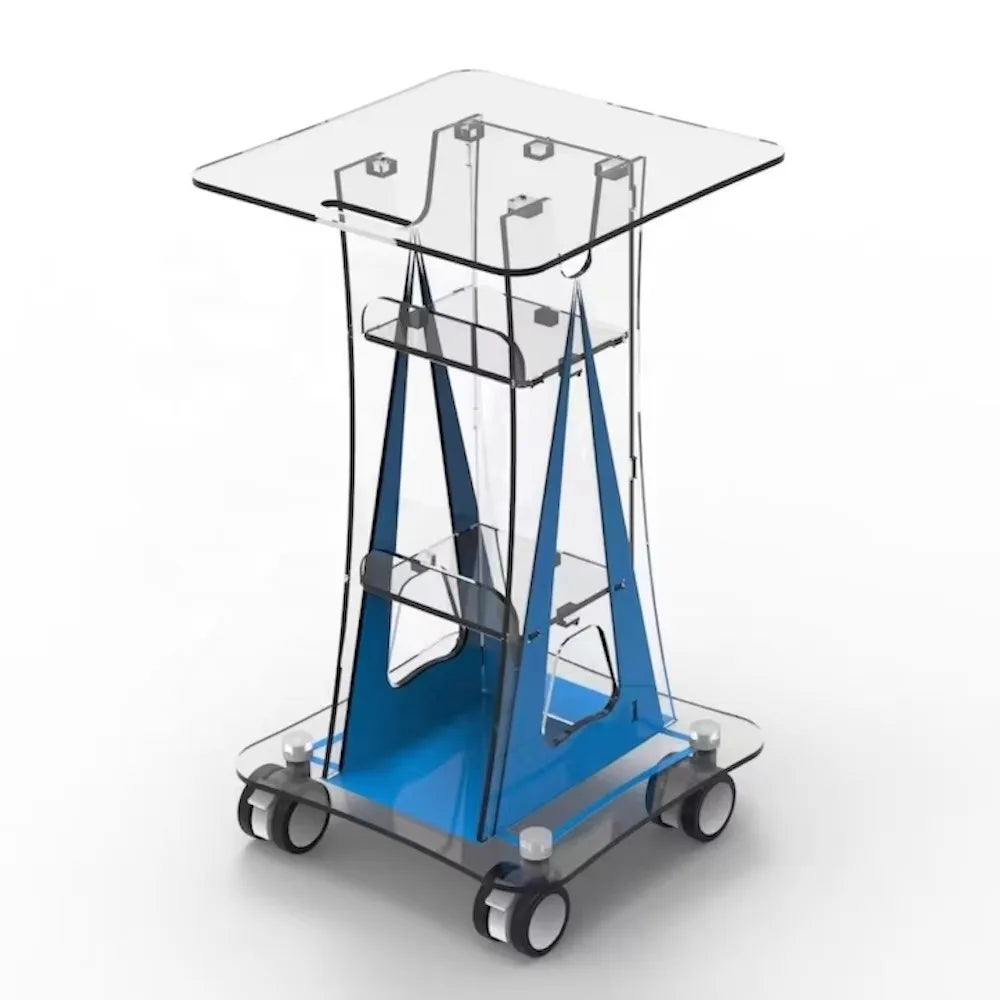 4 Tier Beauty Salon Trolleys Trolley Cart For Beauty Machine 40cm