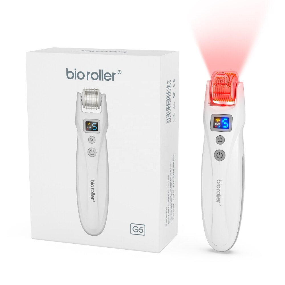 Dr Pen Auto Derma Roller Micro Current Bio Roller EMS Lift Microneedling Skin Rejuvenate Collagen+LED Light Threpay