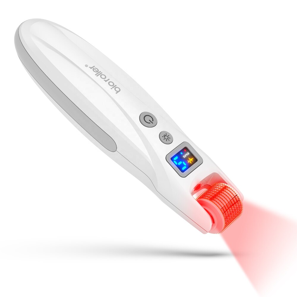 Derma roller Micro Current Bio roller G5 Microneedling Pen EMS+LED Light Threpay Derma Roller 0 5mm
