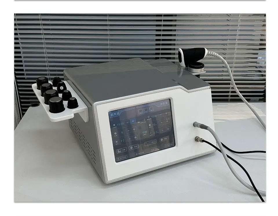 New Physiotherapy Equipment Vibration&Shockwave 2in1 Therapy  Focused Shockwave Ultrawave Physiotherapy Machine