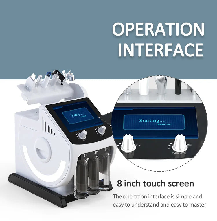 6 in 1 Microdermabrasion Aqua Peel Deep Cleaning Skin Tightening Portable Hydro Water Facial Jet Machine Hydrofacials Machine