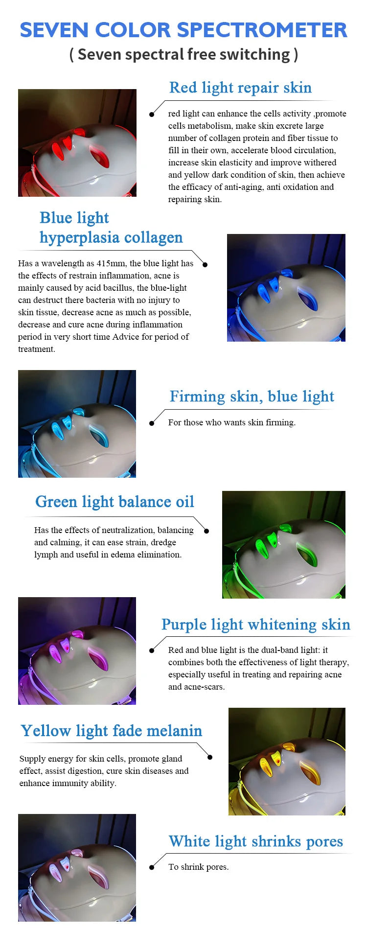 6 in1 PDT Mask Hydra Dermabrasion Oxygen Bubble Face Cleanning Hydra Dermabrasion Awua Peel Jet Face Skin Care Machine