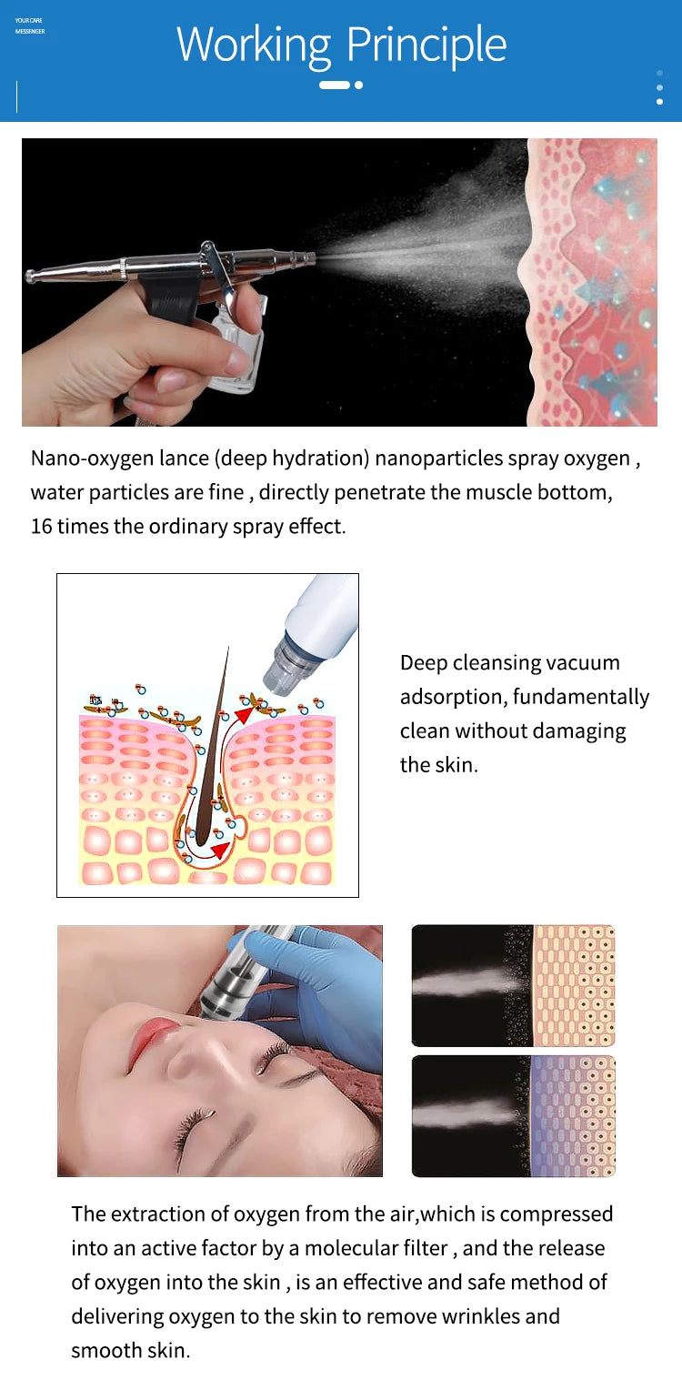 6 in1 PDT Mask Hydra Dermabrasion Oxygen Bubble Face Cleanning Hydra Dermabrasion Awua Peel Jet Face Skin Care Machine