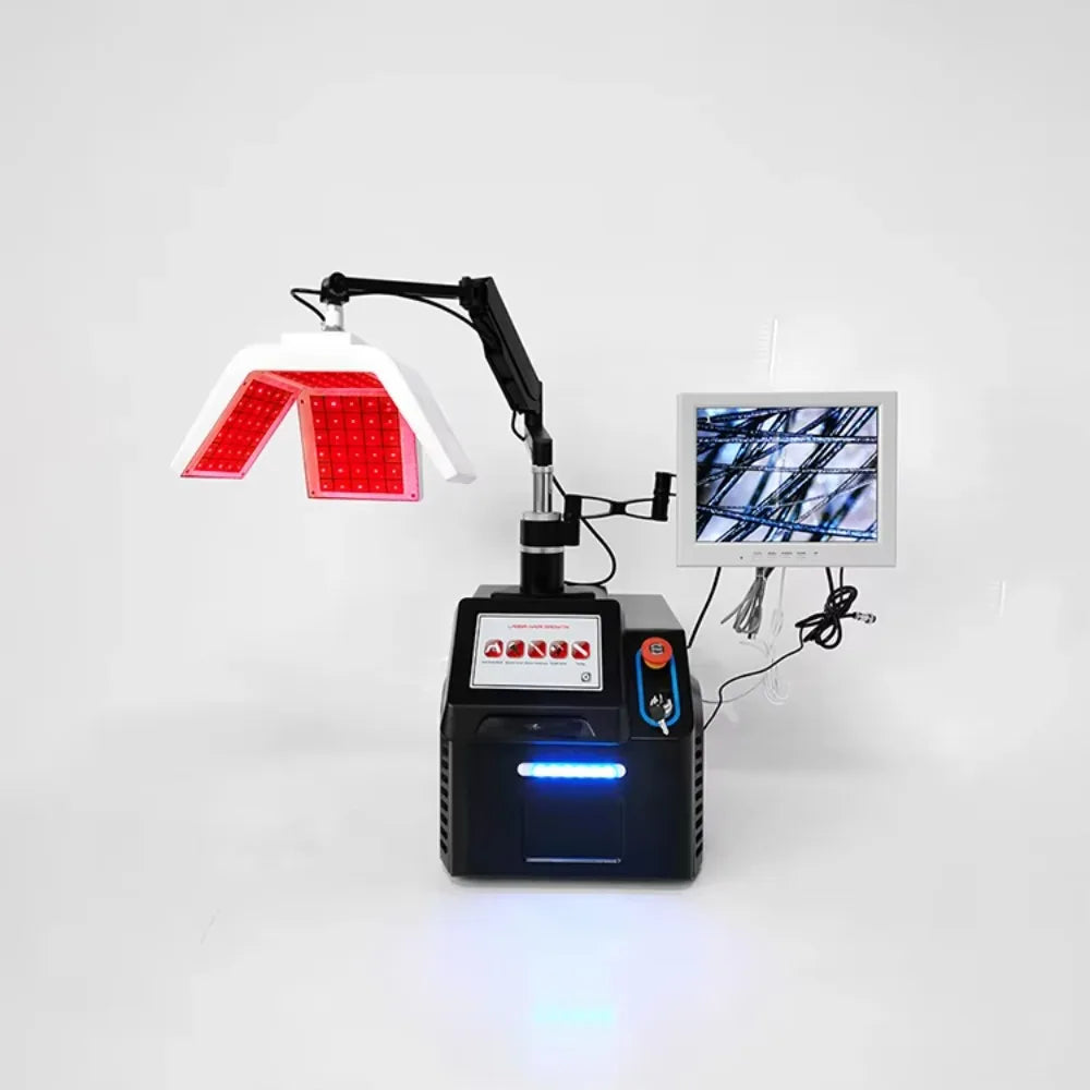 Tratamiento eléctrico multifuncional 650nm de luz roja para el crecimiento del cabello, anticaída, máquina para el crecimiento capilar, masaje para el cuidado del cuero cabelludo, crecimiento del cabello
