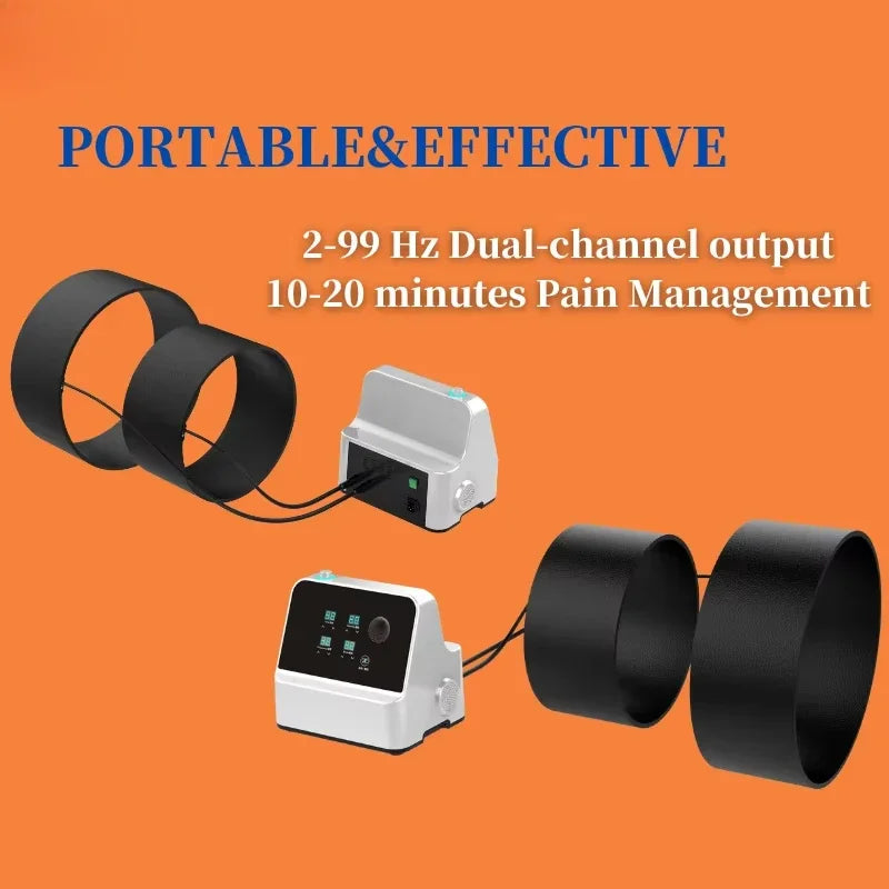 30 Gauss Magnetotherapy 2 Rings Magnetic Therapy Physiotherapy Pain Relief Machine Body Rehabilitation Physical Therapy Equipment