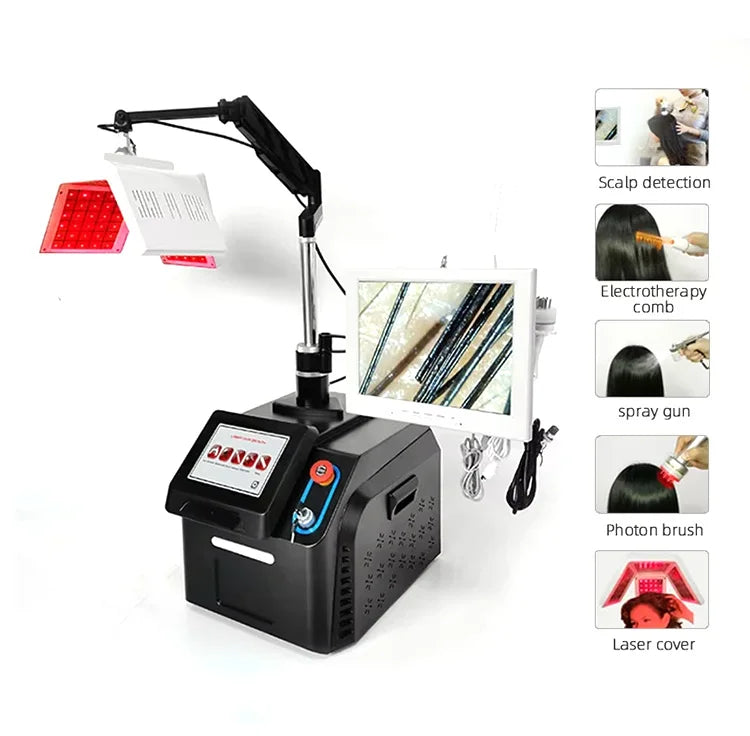 Scalp Massage Devices Oxygen Jet Deep Penetration Anti Hair Loss Spa Hair Oxygen Therapy Growth Machine