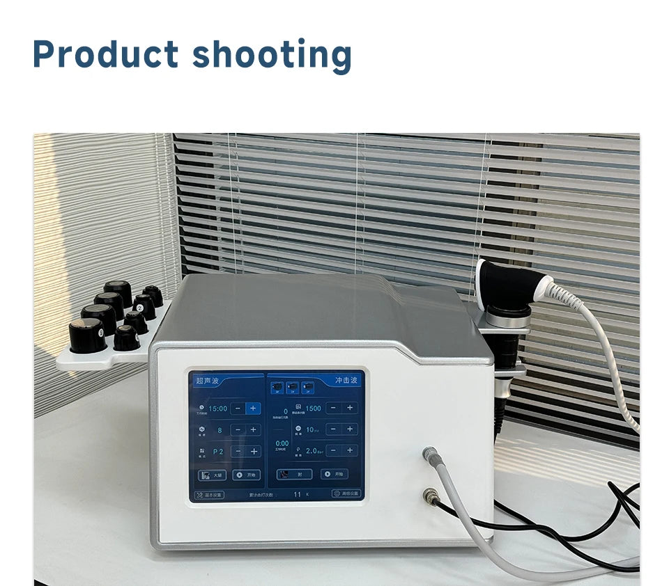 New Physiotherapy Equipment Vibration&Shockwave 2in1 Therapy  Focused Shockwave Ultrawave Physiotherapy Machine