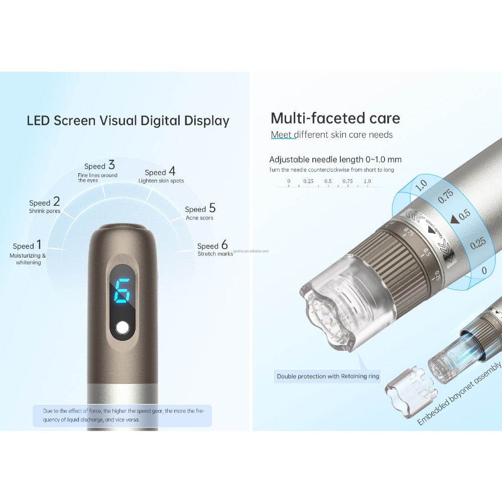 Latest Hydrapen Lquid Injector For Skin Rejuvenation Skin Care Home Use Device Micronneedle  Beauty Tools