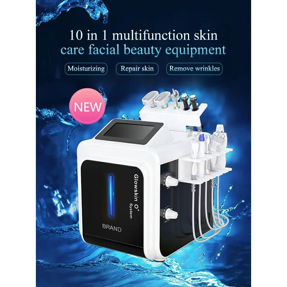 10-in-1 Portable Hydro Dermabrasion Aqua Peel Diamond Glow Facial Machine Bestsellers