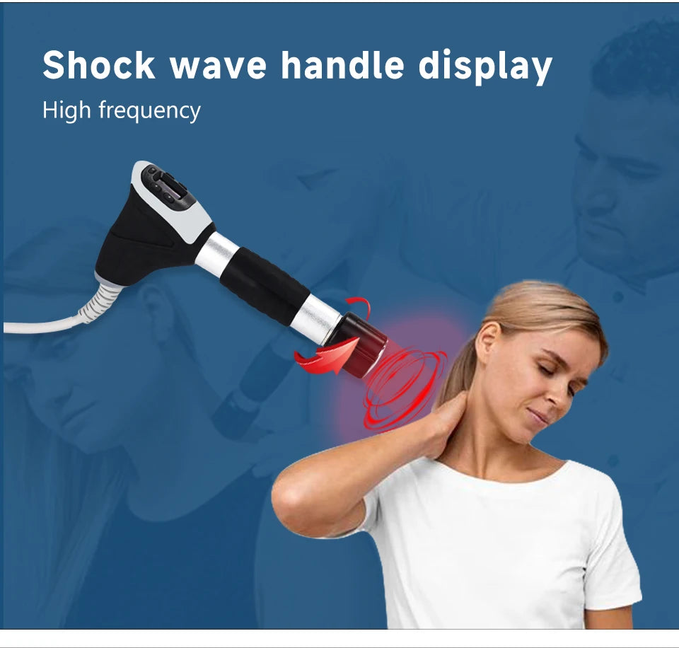 New Physiotherapy Equipment Vibration&Shockwave 2in1 Therapy  Focused Shockwave Ultrawave Physiotherapy Machine