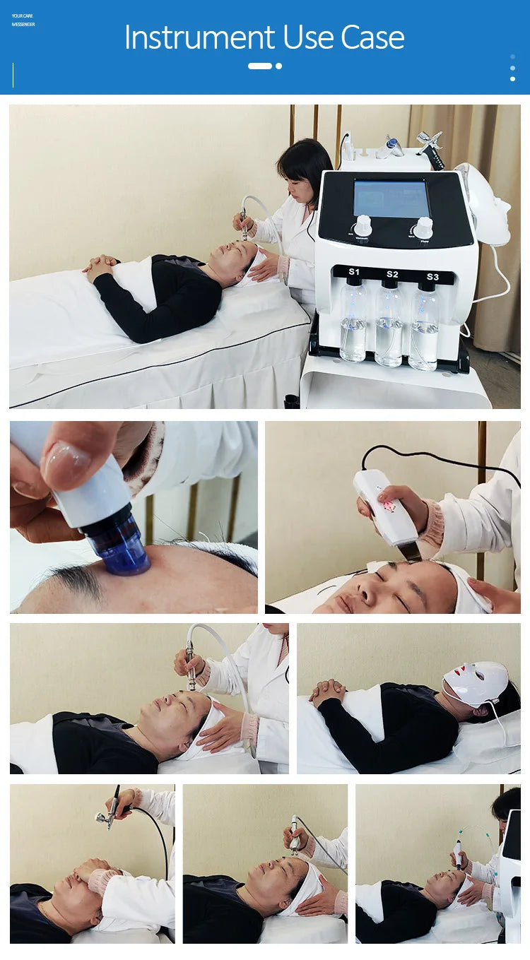 6 in 1 Microdermabrasion Aqua Peel Deep Cleaning Skin Tightening Portable Hydro Water Facial Jet Machine Hydrofacials Machine