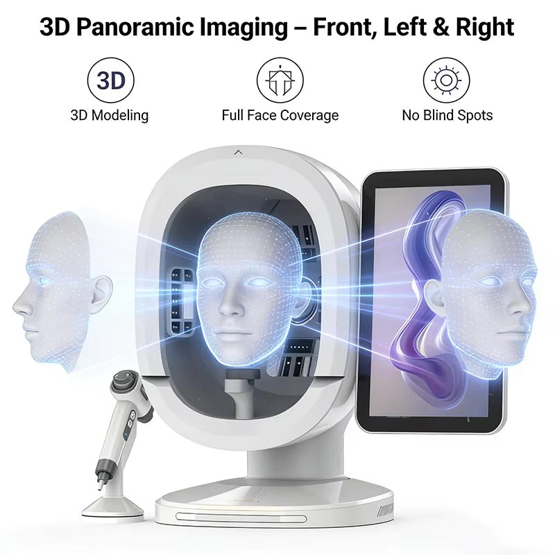 Skin and Hair Analyzers Professional 3D Skin Scanner Magic Mirror Facial Analyzer Portable Face Monitor Skin Care Detector